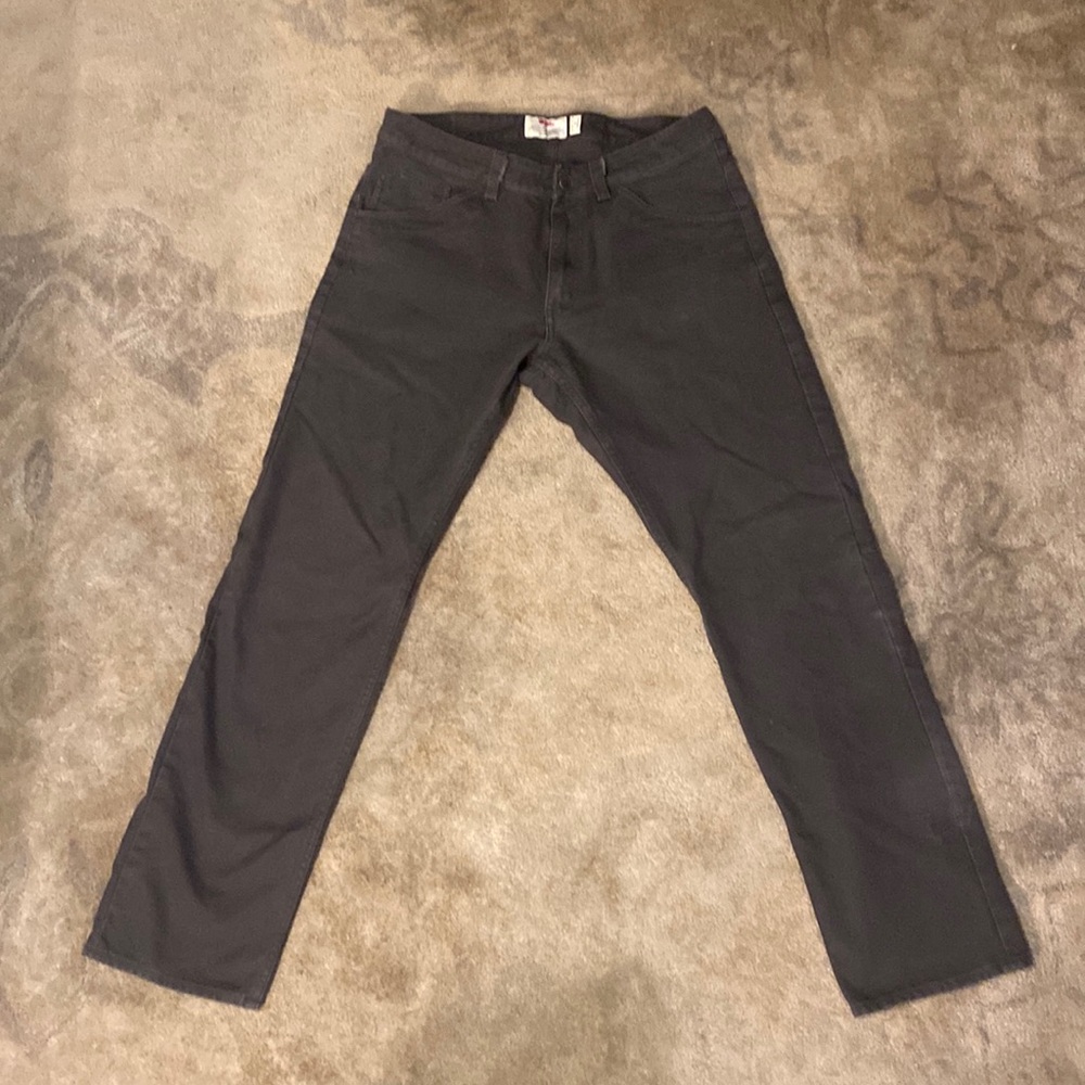 Fjallraven Men’s Greenland Canvas Jeans, Dark Grey, US 32 L